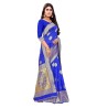 Women's Pure Kanjivaram Silk Saree Banarasi Silk Saree With Blouse Piece