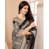 Womens Woven Printed Art Silk Saree with Unstitched Blouse Material