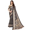 Womens Woven Printed Art Silk Saree with Unstitched Blouse Material