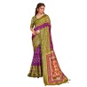 Women's Embroidery Saree With Unstitched Blouse