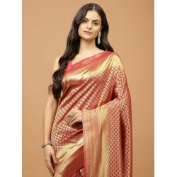 Women Saree With Blouse Piece Set