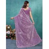 Women's Organza Embroidered Saree With Unstitched Blouse