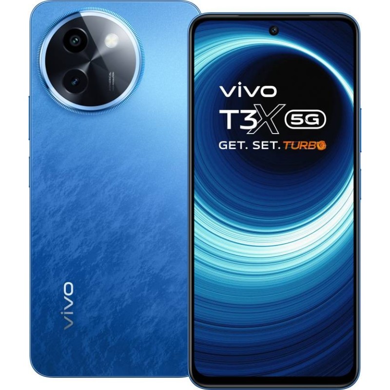 vivo T3x 5G (Sapphire Blue, 128 GB)  (6 GB RAM)