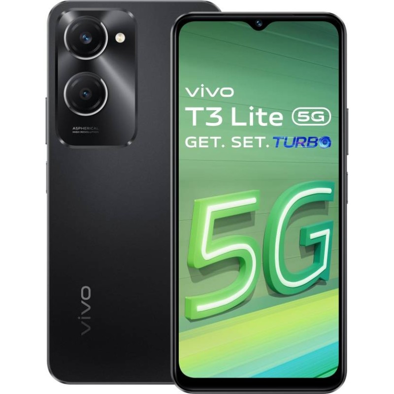 vivo T3 Lite 5G (Majestic Black, 128 GB)  (4 GB RAM)