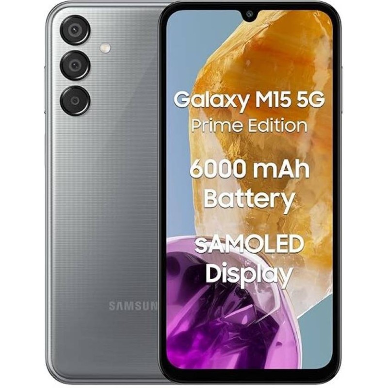 SAMSUNG M15 5G Prime Edition (Stone Grey, 128 GB)  (6 GB RAM)