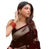 Women's Pure Kanjivaram Silk Saree Banarasi Silk Saree With Blouse Piece