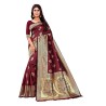 Women's Pure Kanjivaram Silk Saree Banarasi Silk Saree With Blouse Piece